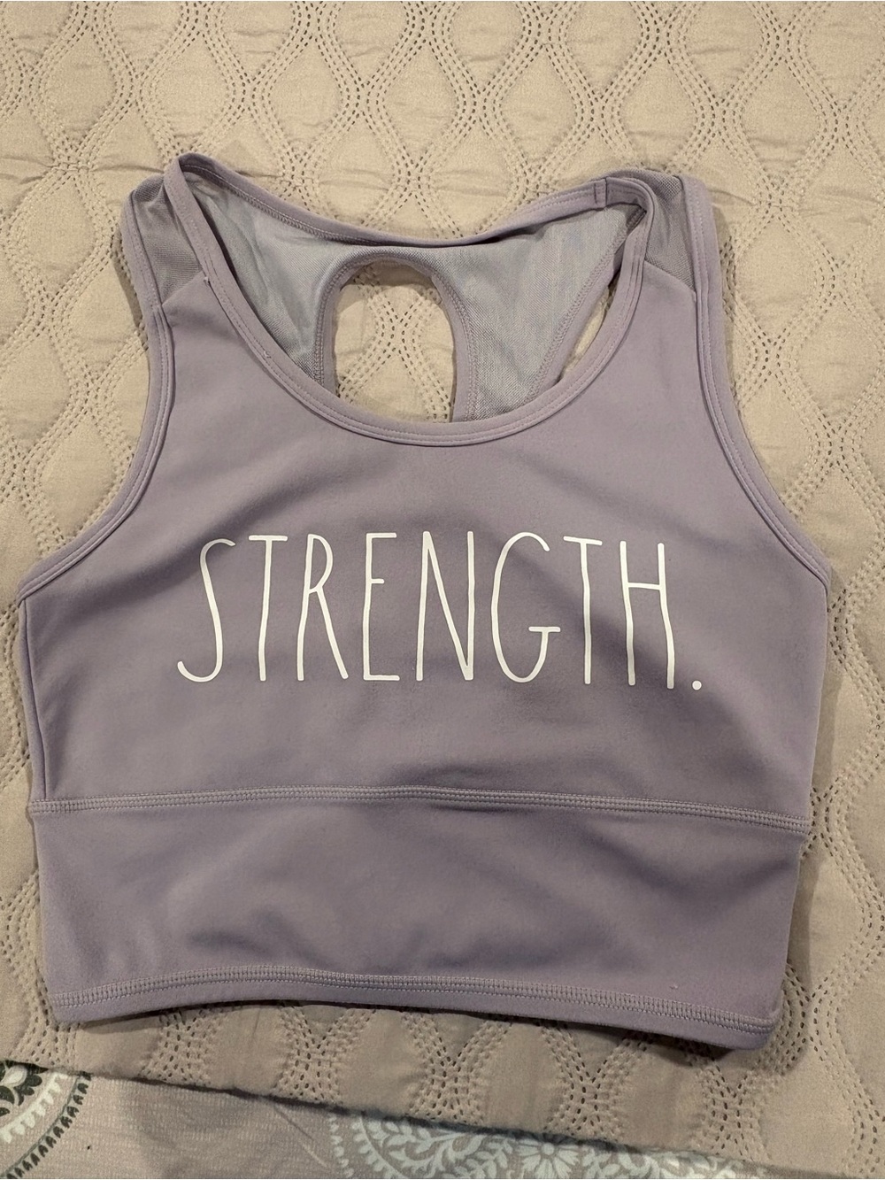 Lavender sports bra crop top - Womens Fitness Apparel